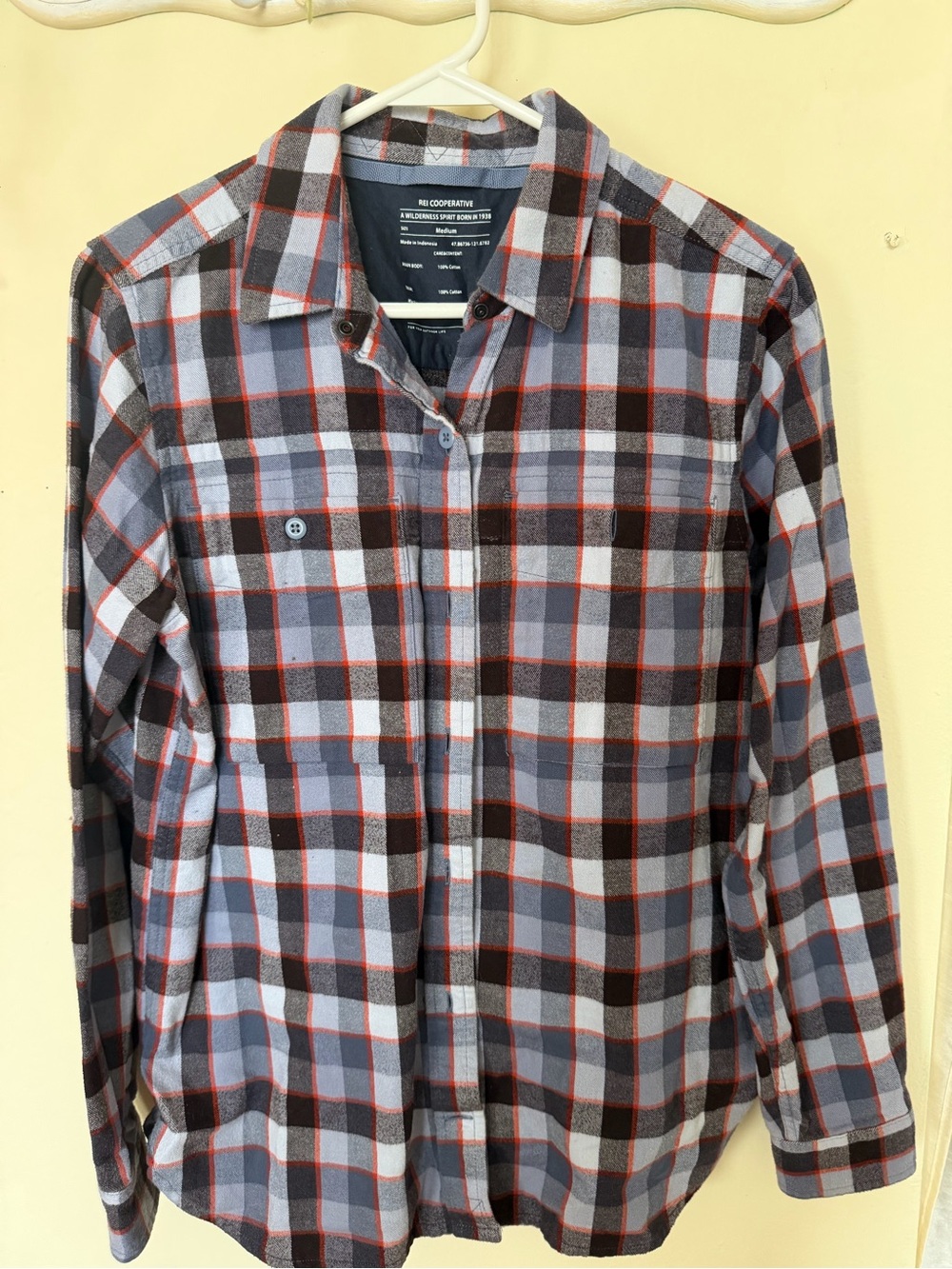REI Cooperative Unisex’s  Plaid Button-Up Shirt